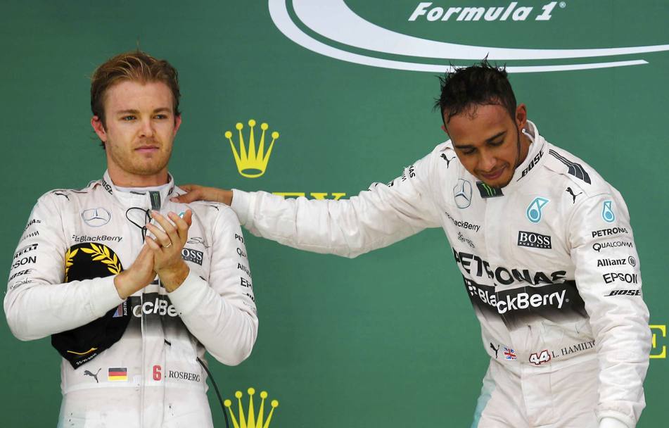 Rosberg non aveva una bella espressione. Reuters